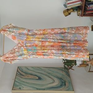 Anthropologie Ethereal Floral Dress MP